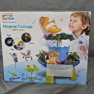 ToyVelt Magical Cottage Light & Music Fairy Garden Playset STEM Toy NIB